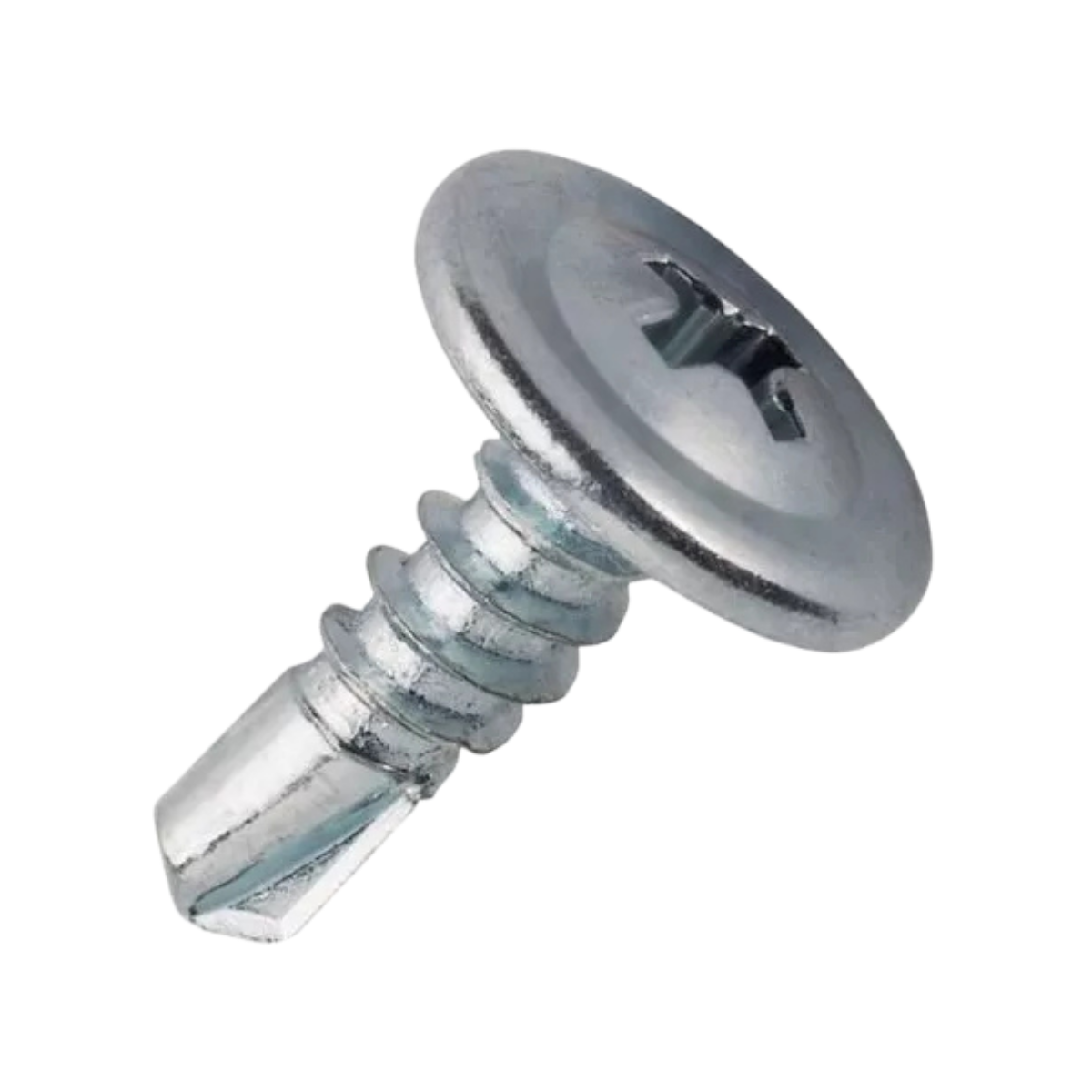 Tornillo Autoperforante Cabeza Flangeada T1 - PUNTA MECHA 8 (4.2) x 1 (25.4)