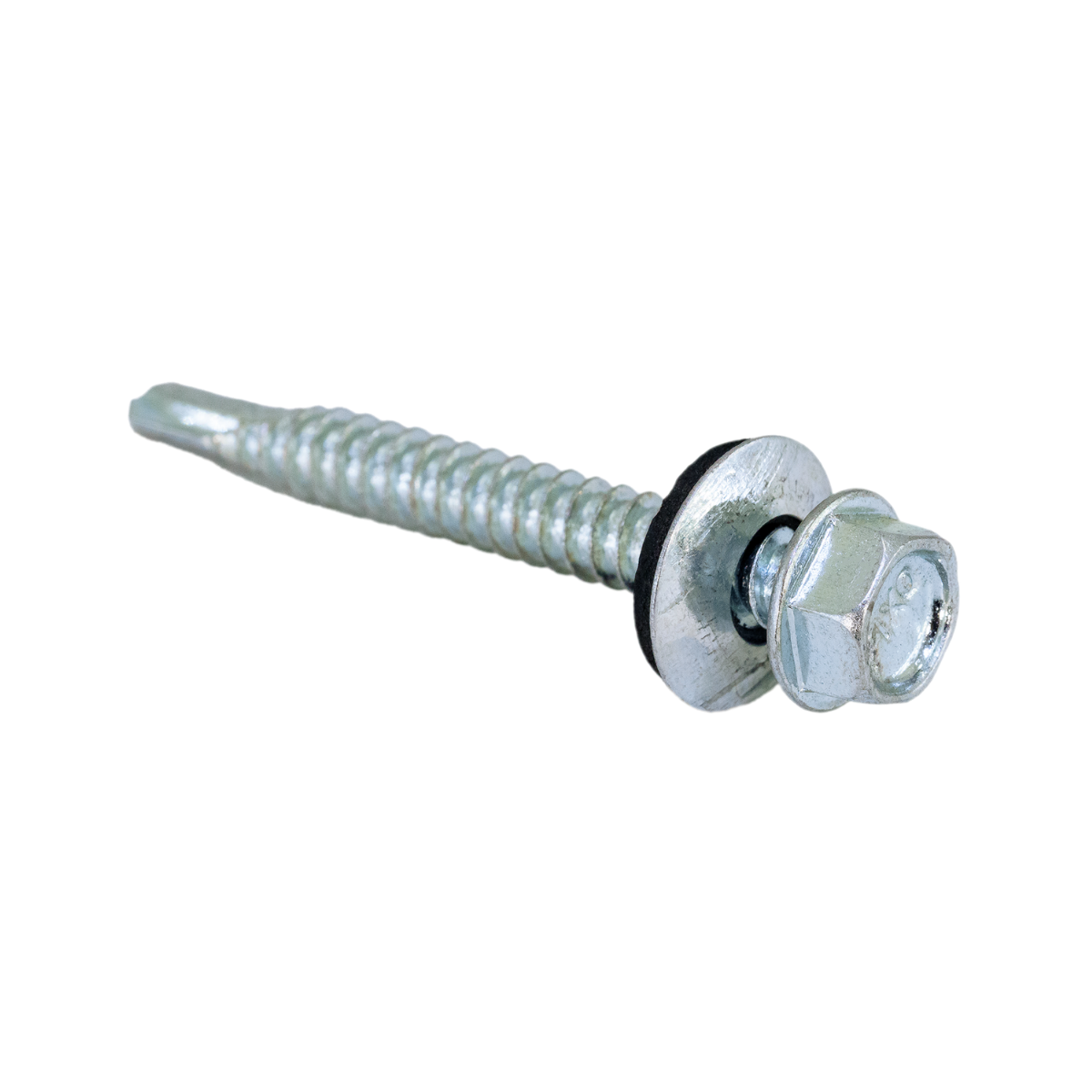 Tornillo Autoperforante Hexagonal T1 - Con Arandela VULCANIZADA 14 x 1 acero al carbono de alta resistencia.